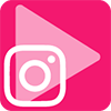 Play y logo de Instagram